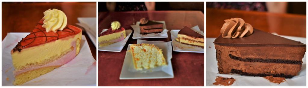 An assortment of delicious desserts were more temptation that we could resist.