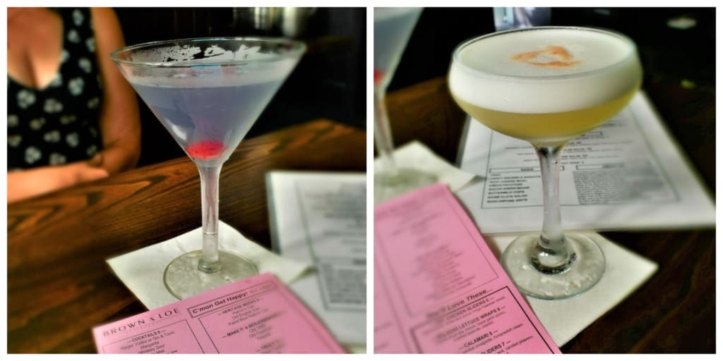 We enjoyed sampling a couple of the craft cocktails at Brown & Loe. 