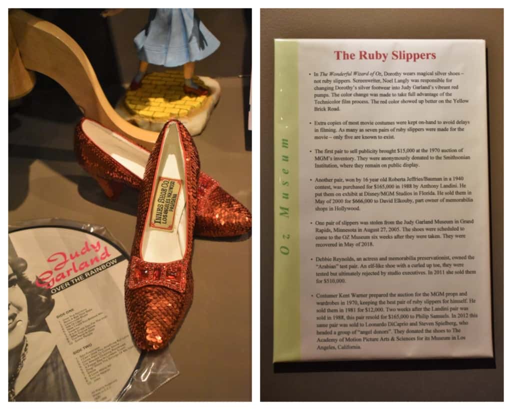 Dorothy's ruby slippers were better suited for visibility on the yellow brick road. 