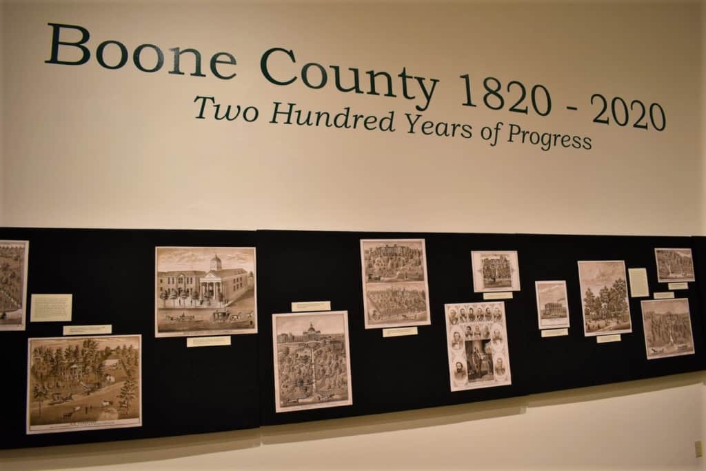 The main exhibit was celebrating 200 years of Boone County history.