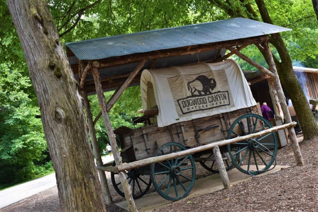 An old-time chuckwagon marks the place where we could find a picnic style dinner.