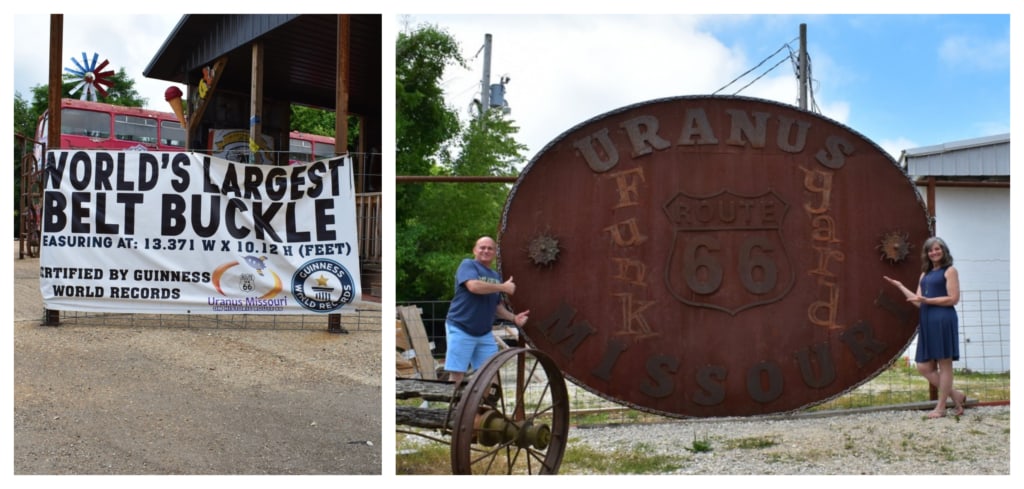 The world's largest belt buckle can be found at Uranus, Missouri. 