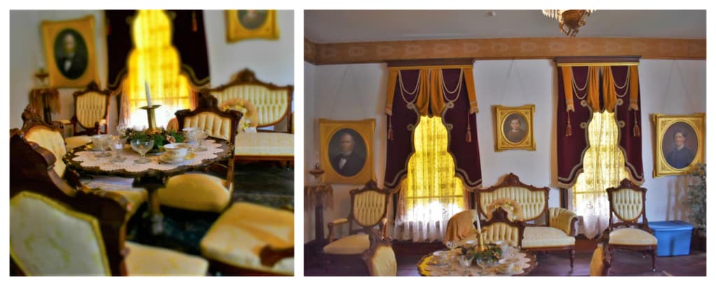 The luxurious parlor would have been used to host a variety of social events.