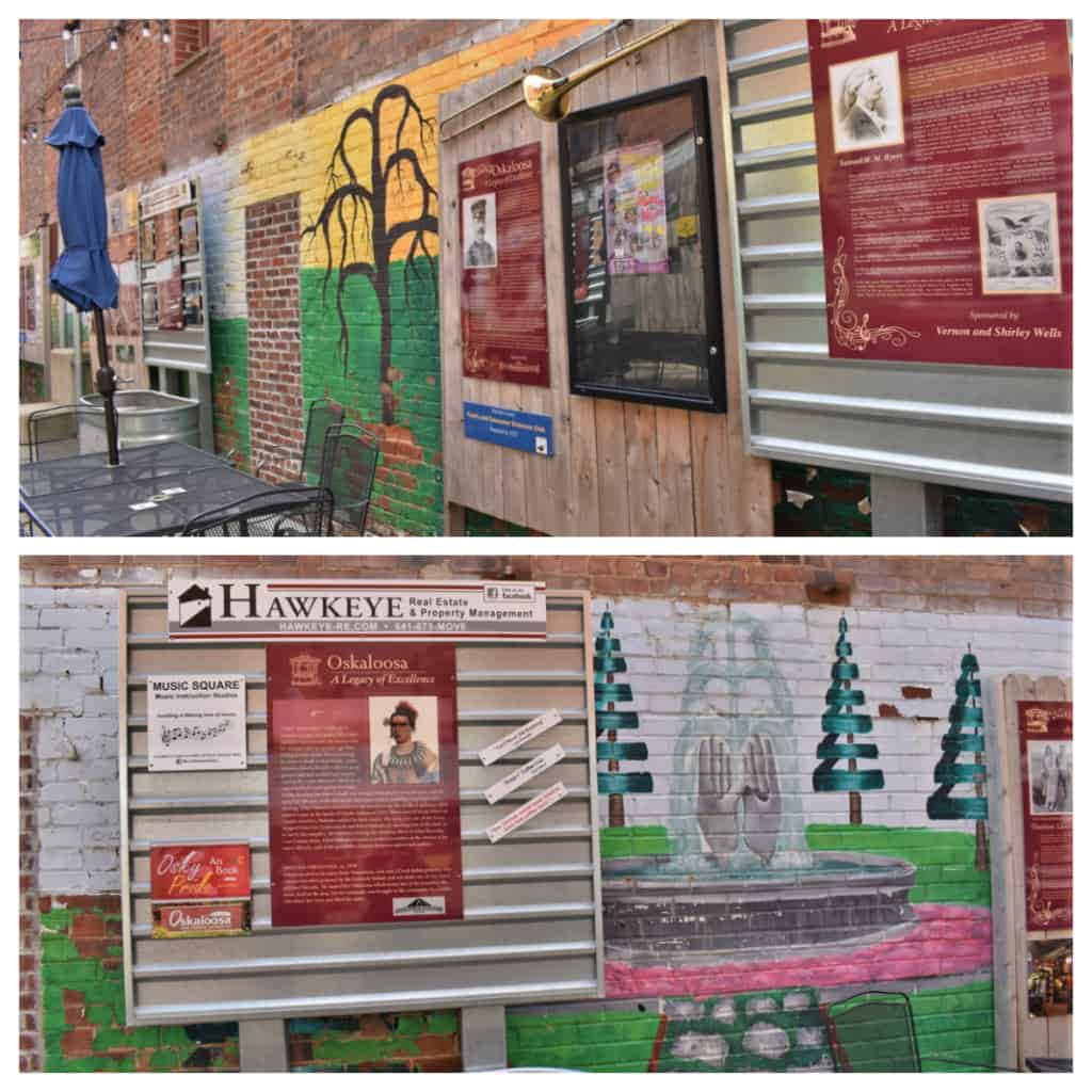 Visitors can learn about the history of Oskaloosa with a visit to The Alley during a day downtown. 