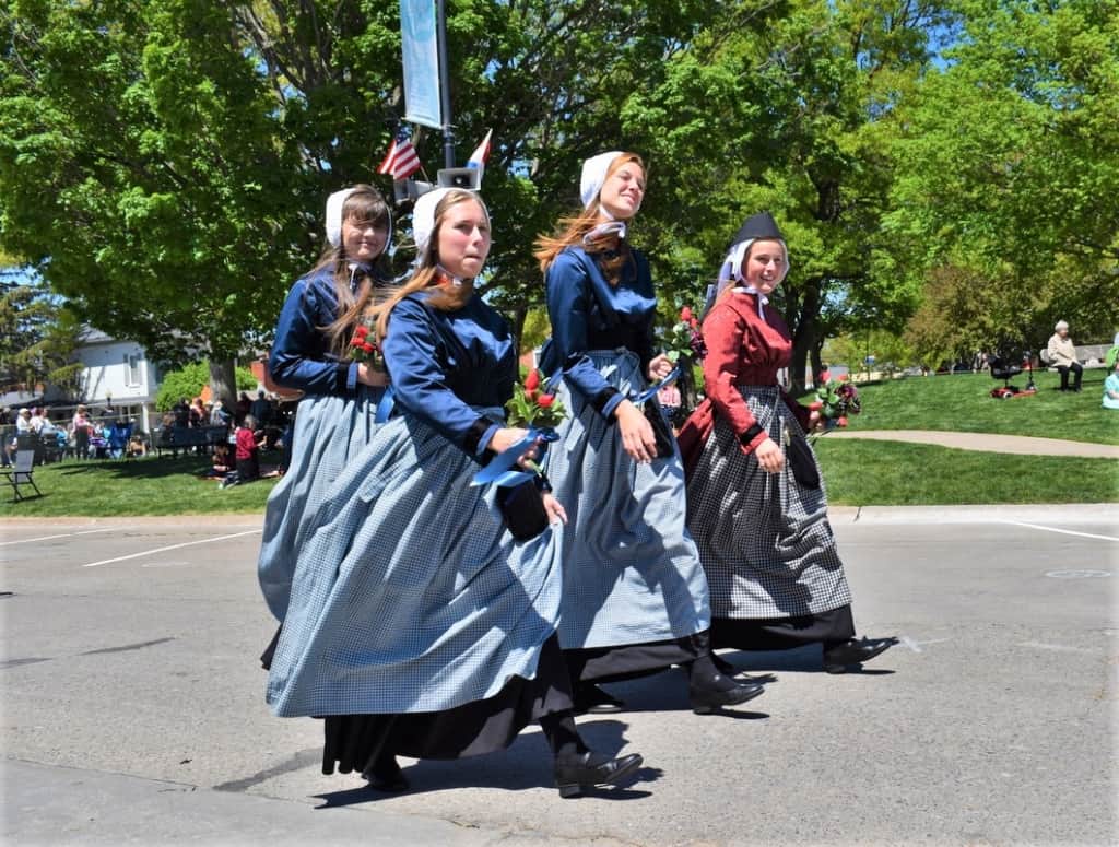 Pella locals show off the traditional outfits from the motherland of the Netherlands. 