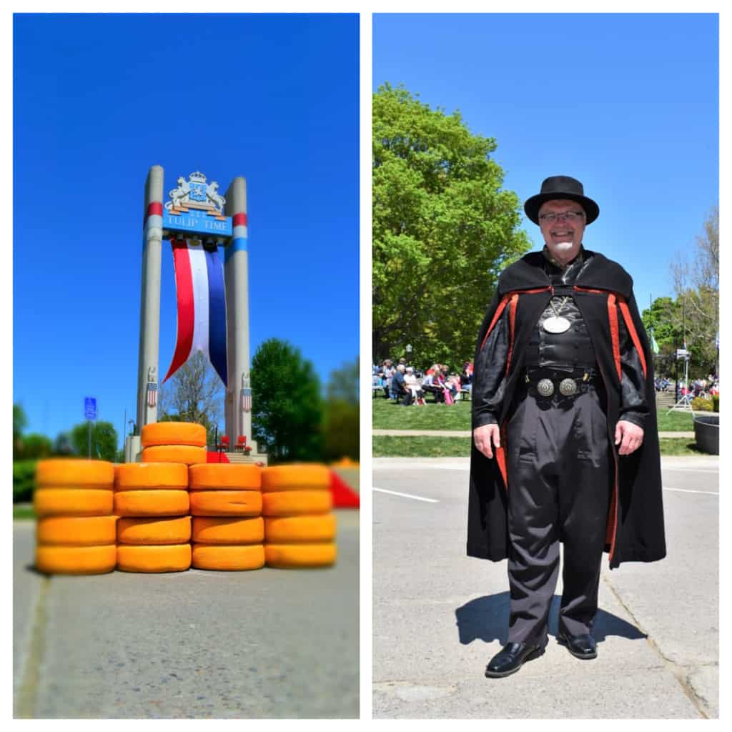 Bright colors and costumed characters are sure to be found during Tulip Time. 