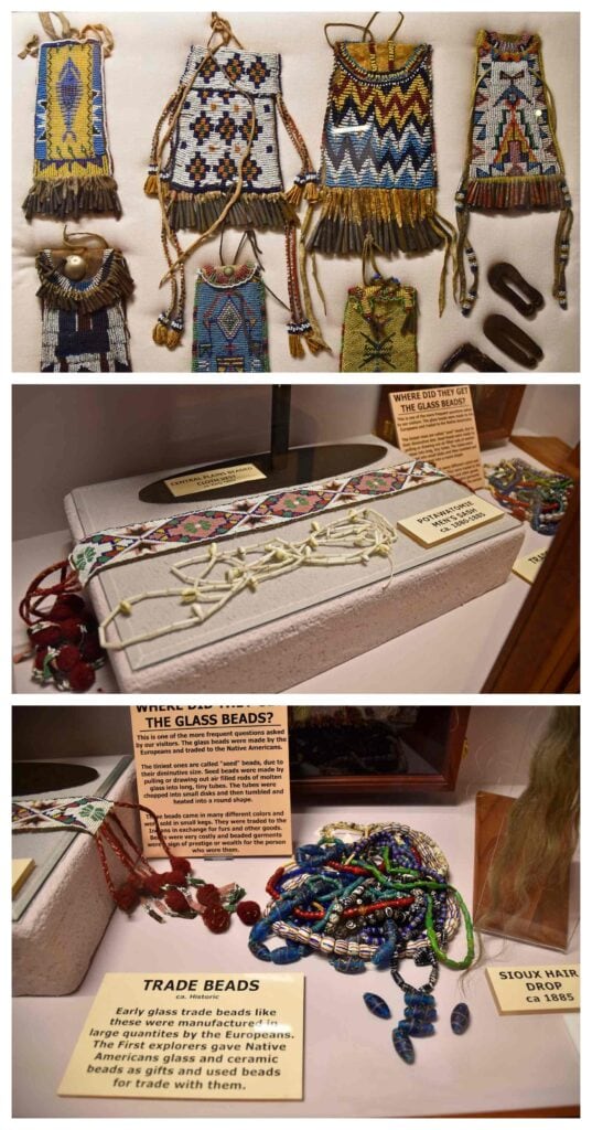 Beads were commonly used as trade goods with native tribes.