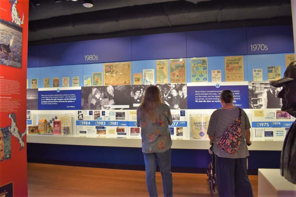 The displays at the Walmart Museum help guests take a walk through time.