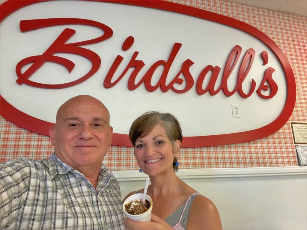 You know we wouldn't pass up an opportunity to sample some sweet treats at Birdsall's Ice Cream. 