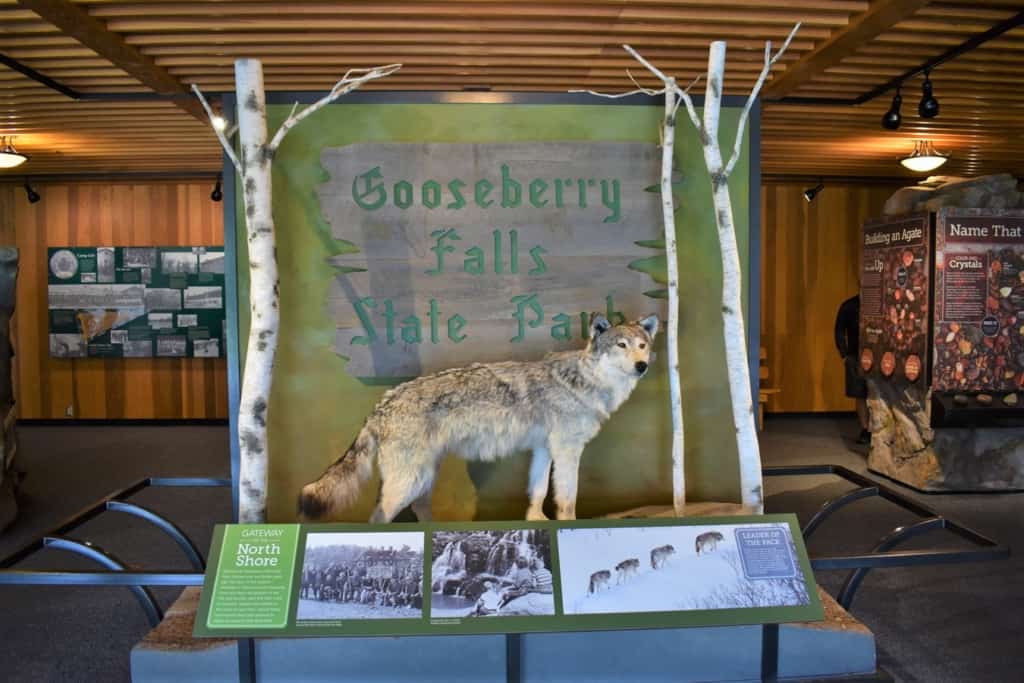 The visitors center, at Gooseberry Falls State Park, gives plenty of background information on this North Shores attraction. 