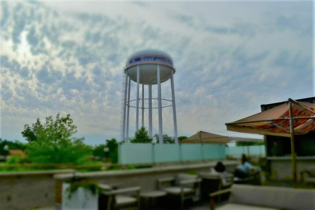 An evening sky is amazing to behold from the rooftop patio at The Preacher's Son. 