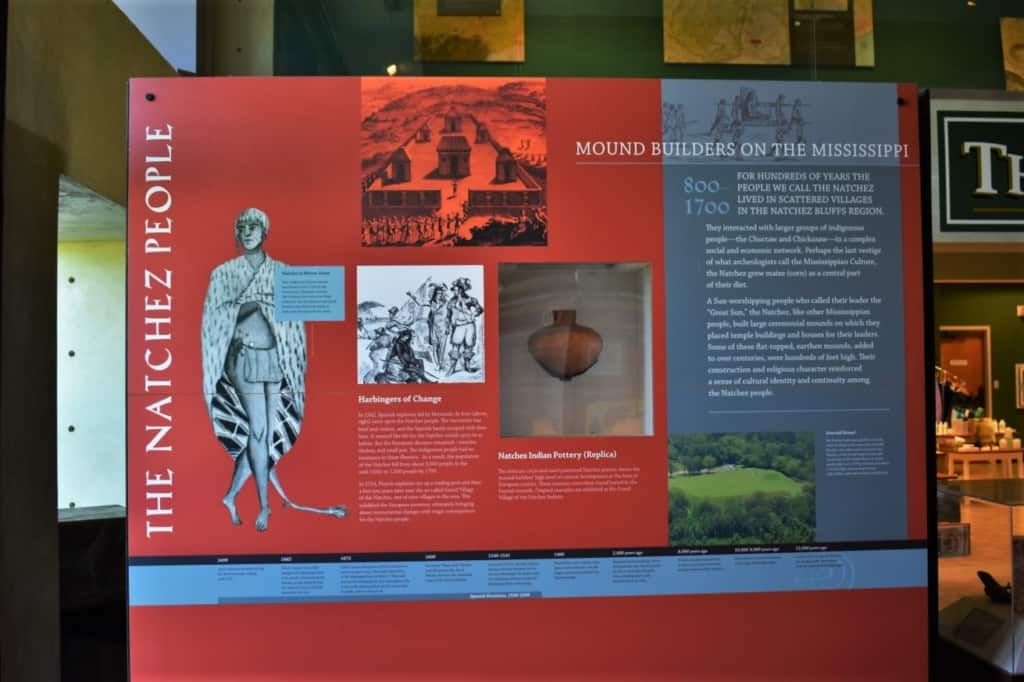 The Natchez Visitors Center has a good overview of the history of this region. 