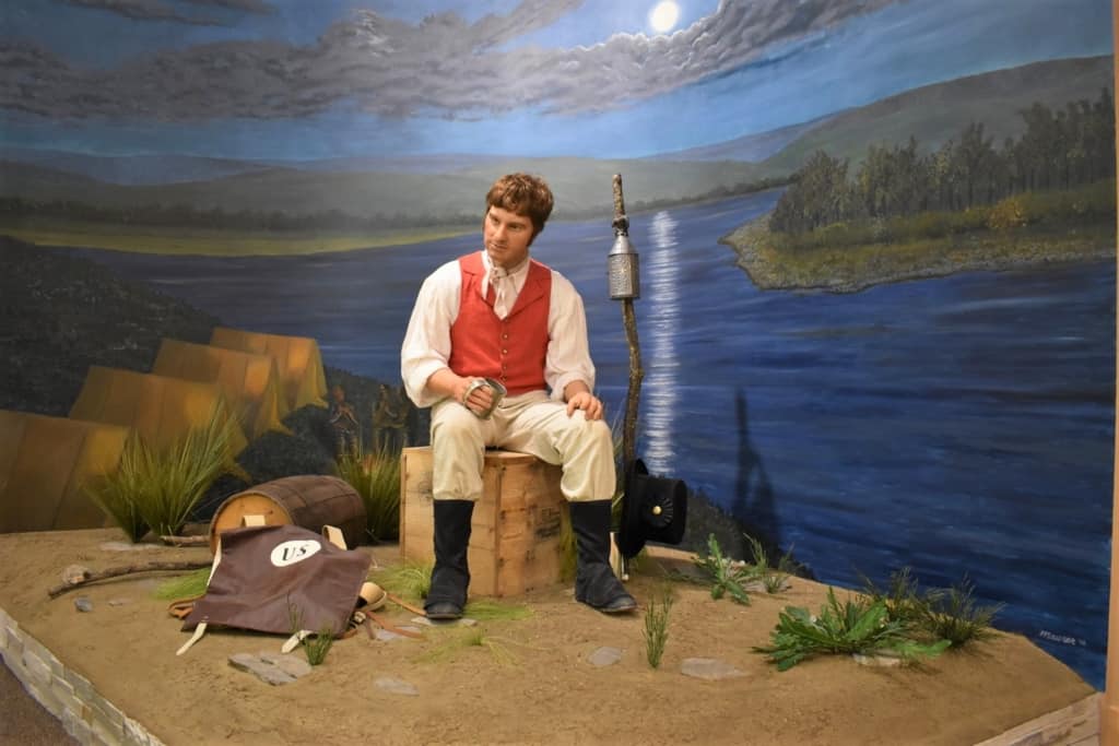 The Lewis and Clark Interpretive Center uses animatronics to help tell the story of the expedition. 