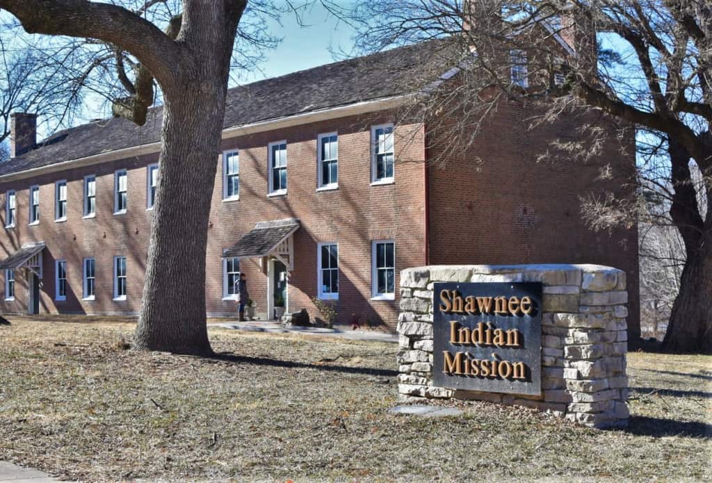 The Shawnee Indian Mission was constructed to help the local tribe acclimate to civilized life. 