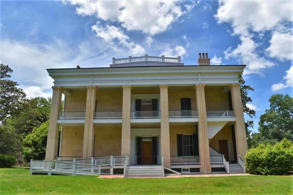 The back side of Melrose Plantation is just as impressive as the front. 