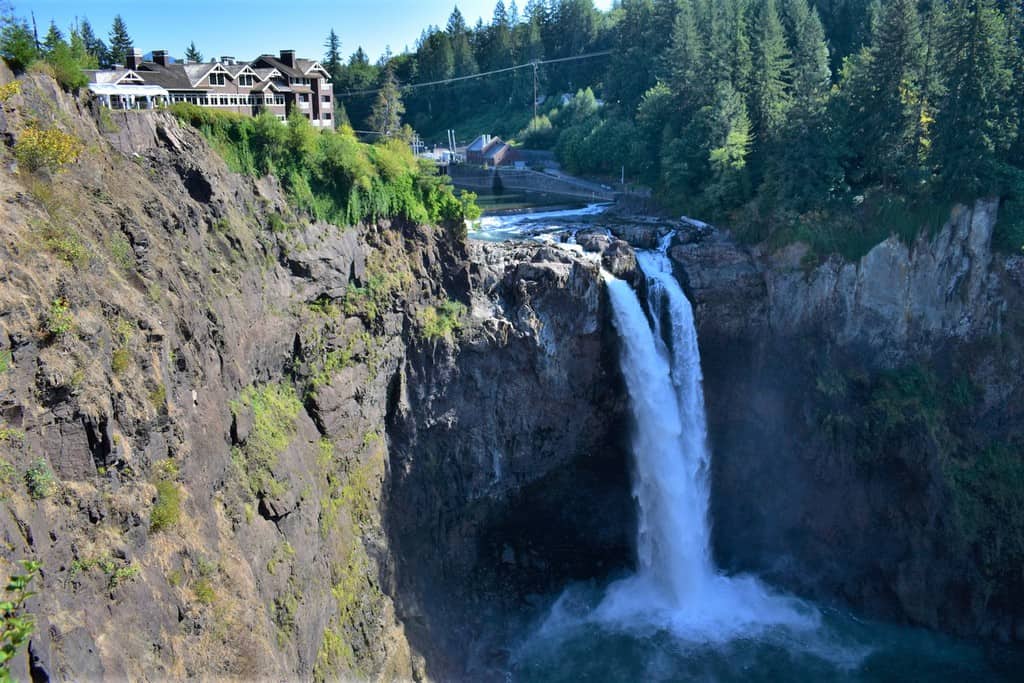 Snaoqualmie Falls is one of the most scenic stops in Washington.