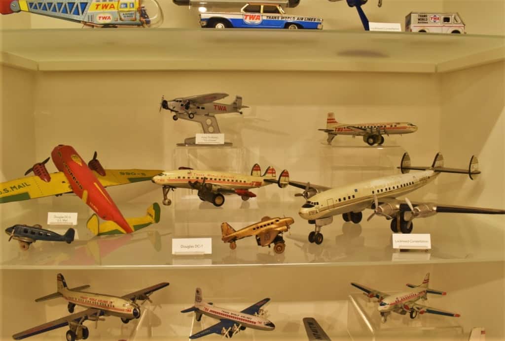 A collection of TWA airplane toys is a familiar sight to Kansas City natives. 