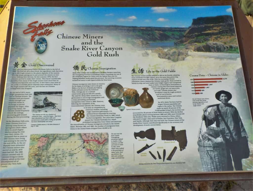 The Snake River Gold Rush brought many prospectors to the are in search of riches. 