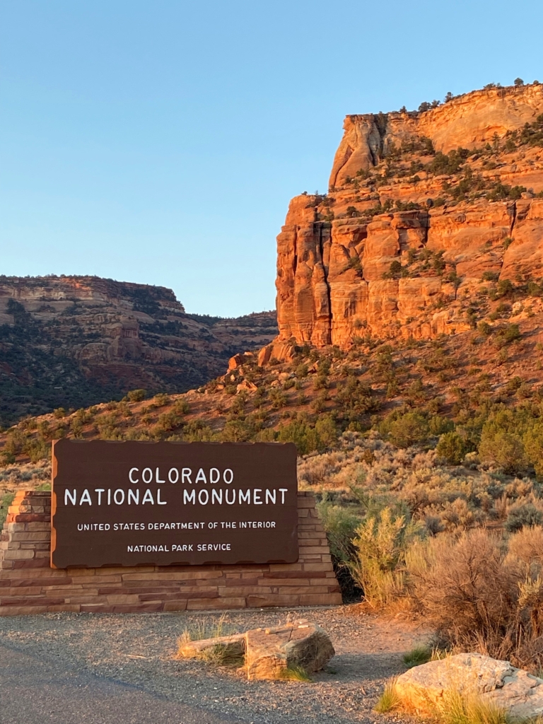 The entrance to Colorado National Monument is as grandiose as the views along the Rimrock Drive. 