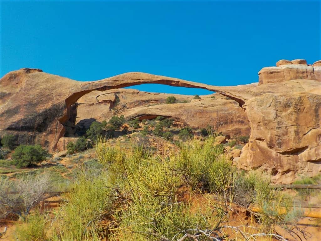 Landscape Arch is an example of the variety that is found all through Arches National Park. 