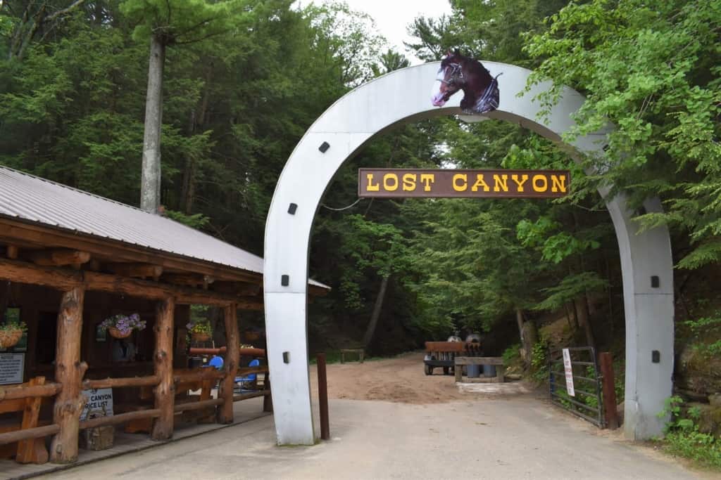 The Lost Canyon Horse Tours is a relaxing way to take in the natural beauty of the Wisconsin Dells. 