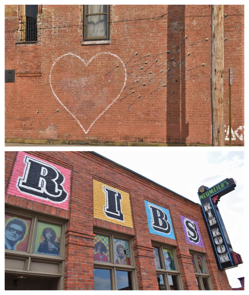 Even local businesses have gotten involved with the art scene in Fort Smith, Arkansas. 