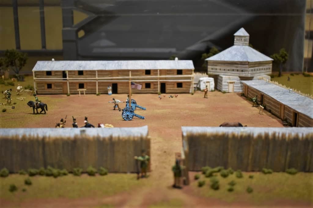 A model of the first Fort Smith. 