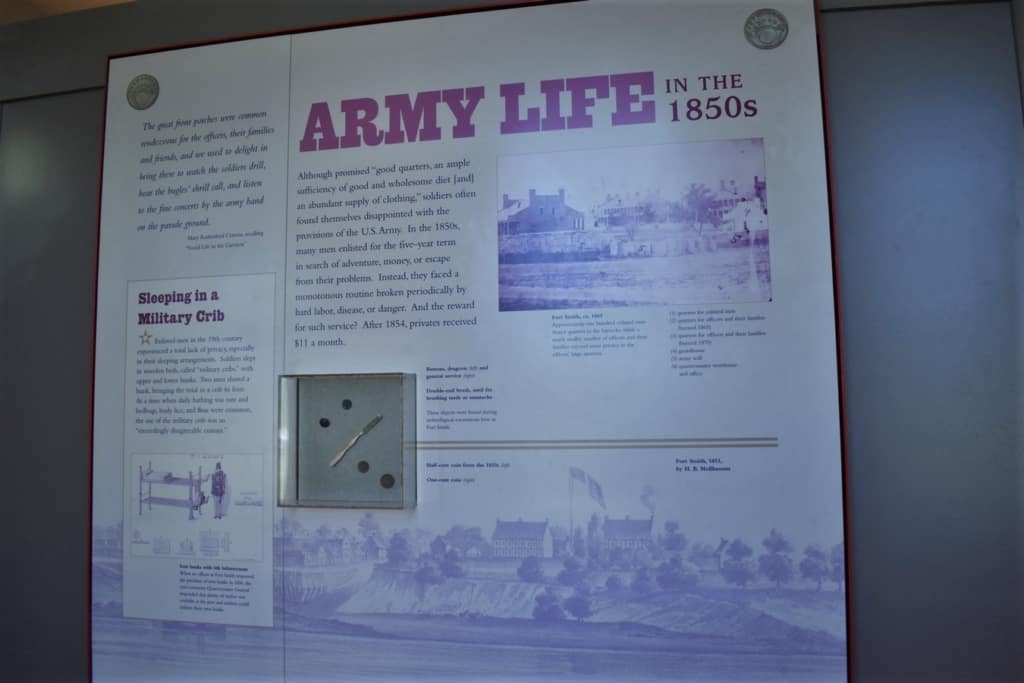 Army life, at Fort Smith, was filled with monotonous routine.