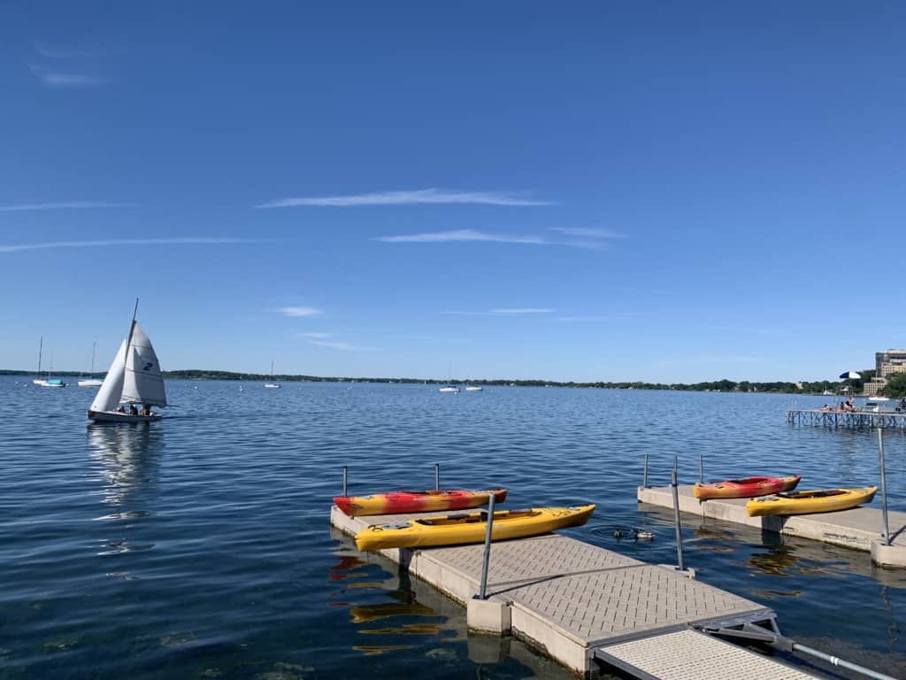 A relaxed day of water sports is on tap during the summer in Madison. 