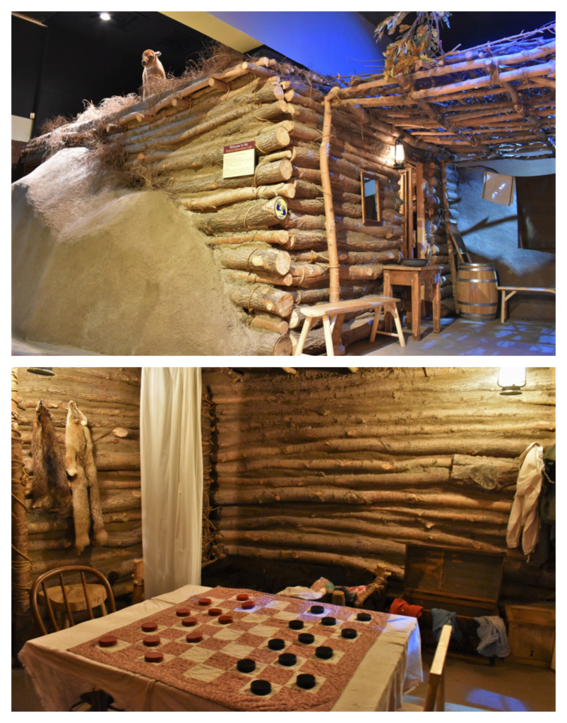 An example of a rustic home built by pioneers homesteading in Kansas. 