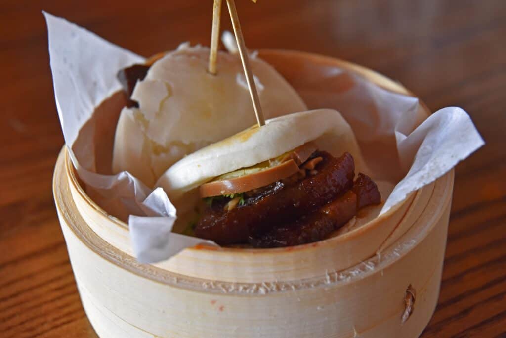 The Pork Bao was delightfully light and savory.