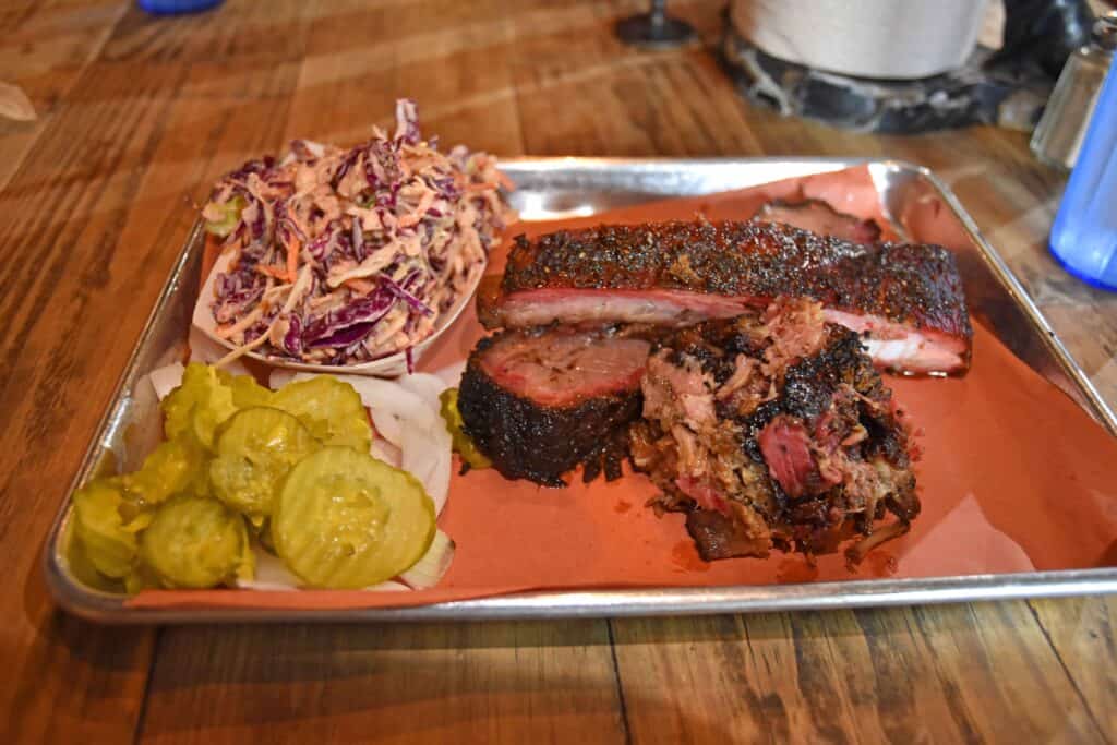 Barbecue meats were the star of the show when we were dining in Dallas.