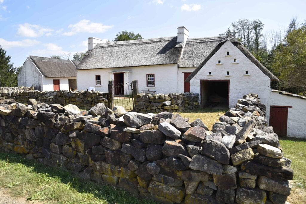 The Irish homestead was brought to Virginia from its original location in Ireland.