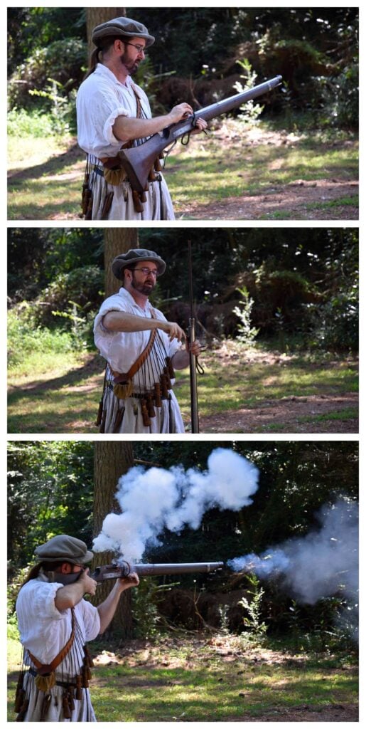 The blacksmith was eager to show off his skills with the ancient musket.