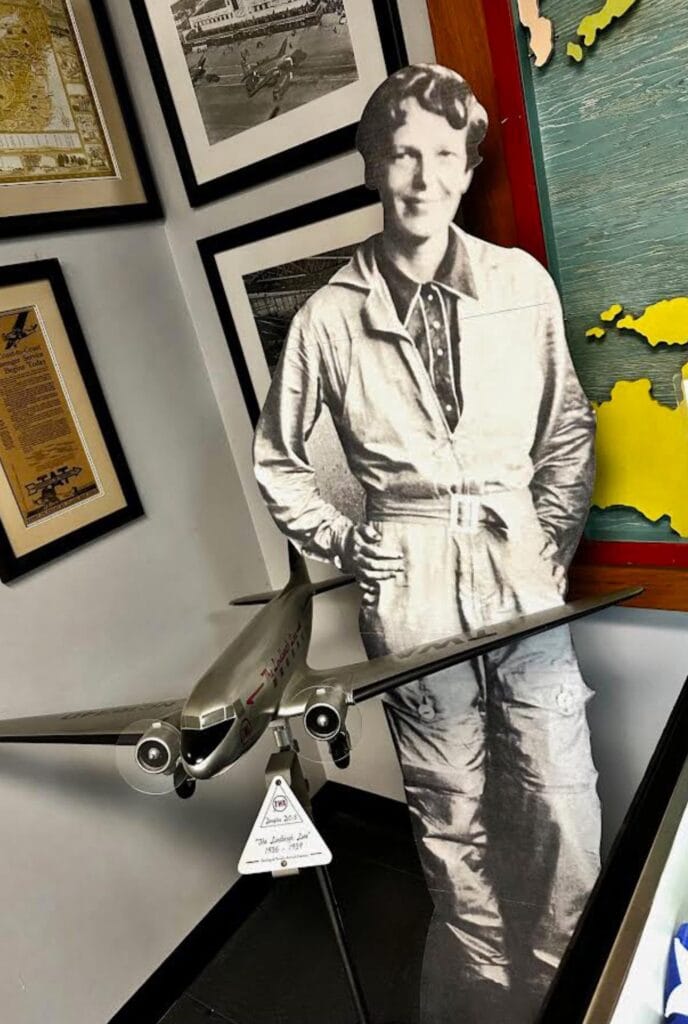 Amelia Earhart flew fo the early TWA company.