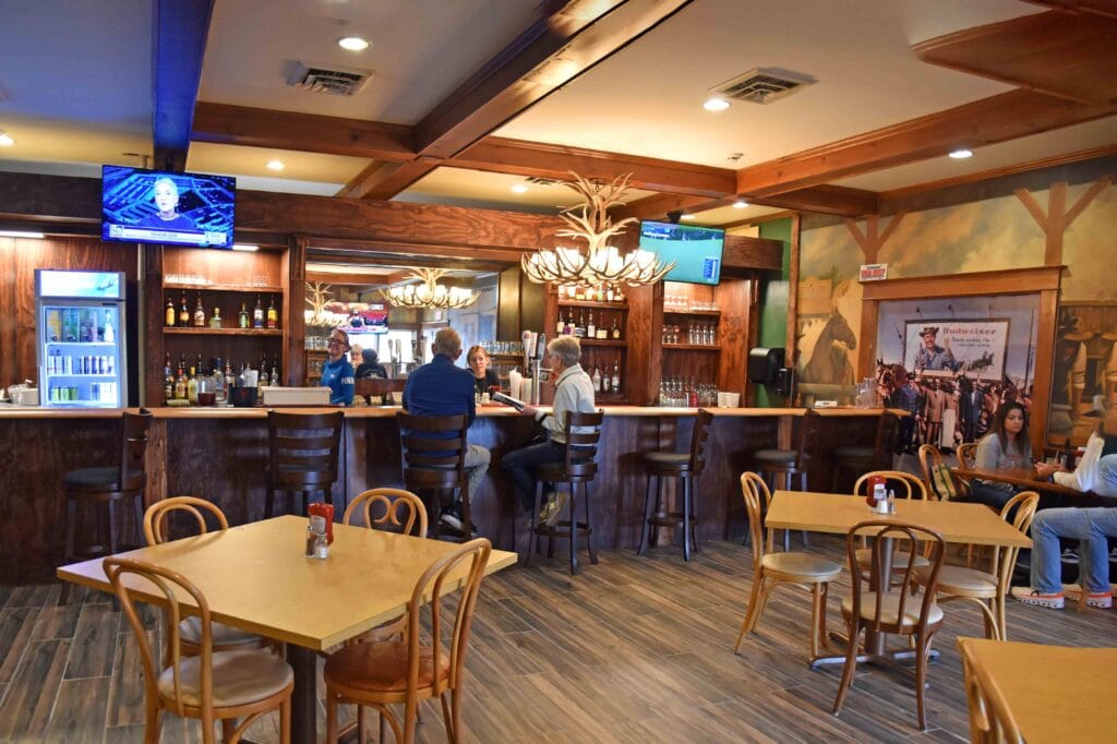 A new bar area, at Legacy Kansas, allows for casual meals.