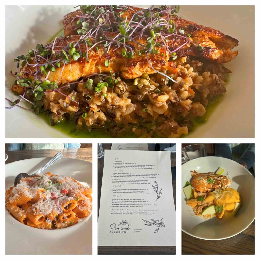 A meal at Promenade Brasserie was an elegant affair with decadent dishes.