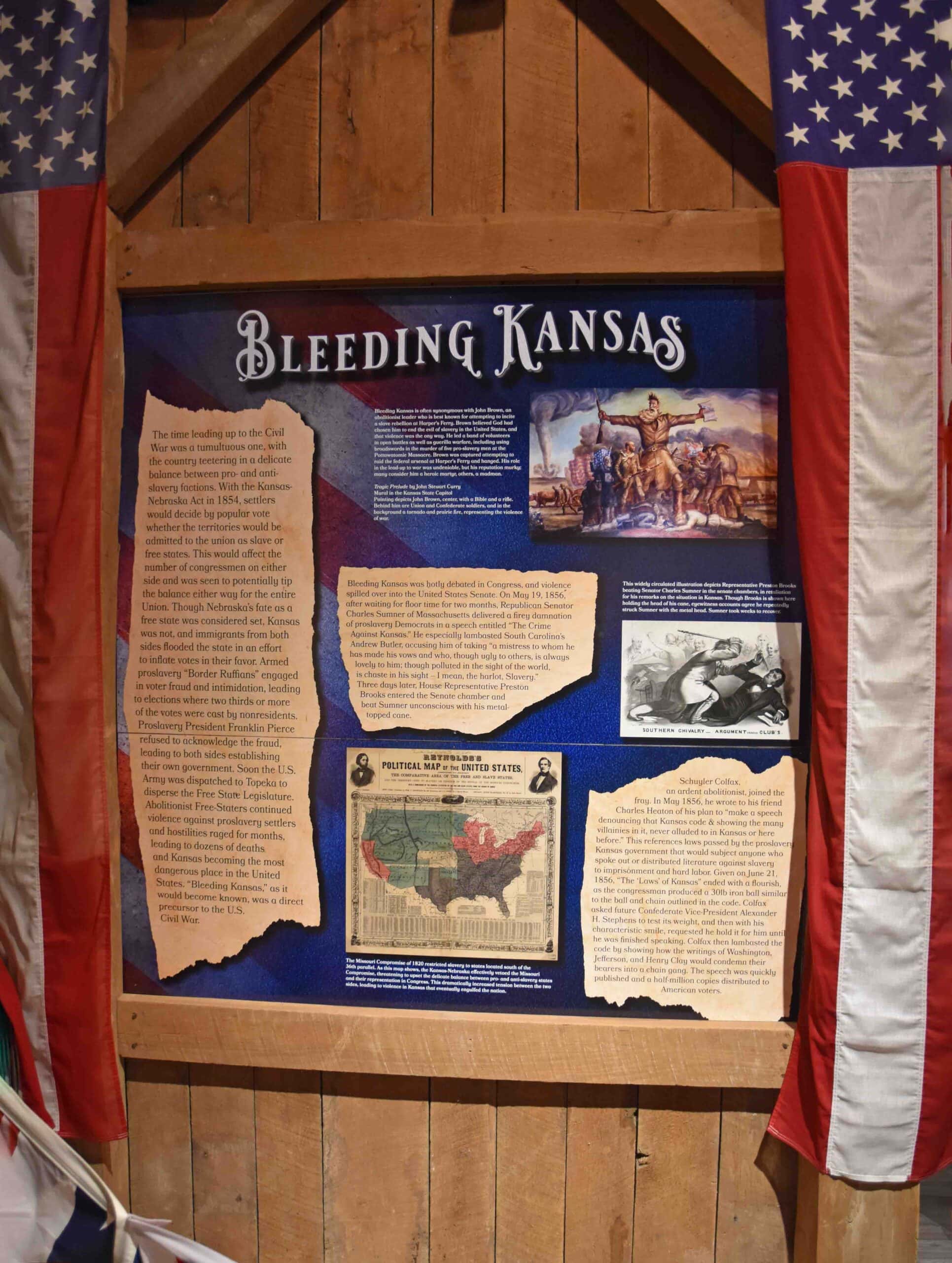 Reference to Bleeding Kansas at The History Museum.