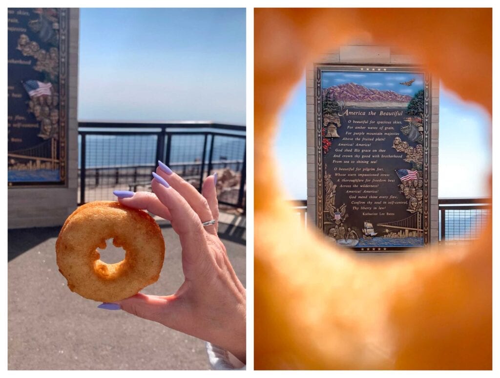 One of the donuts sold at the Pike's Peak Visitors Center.
