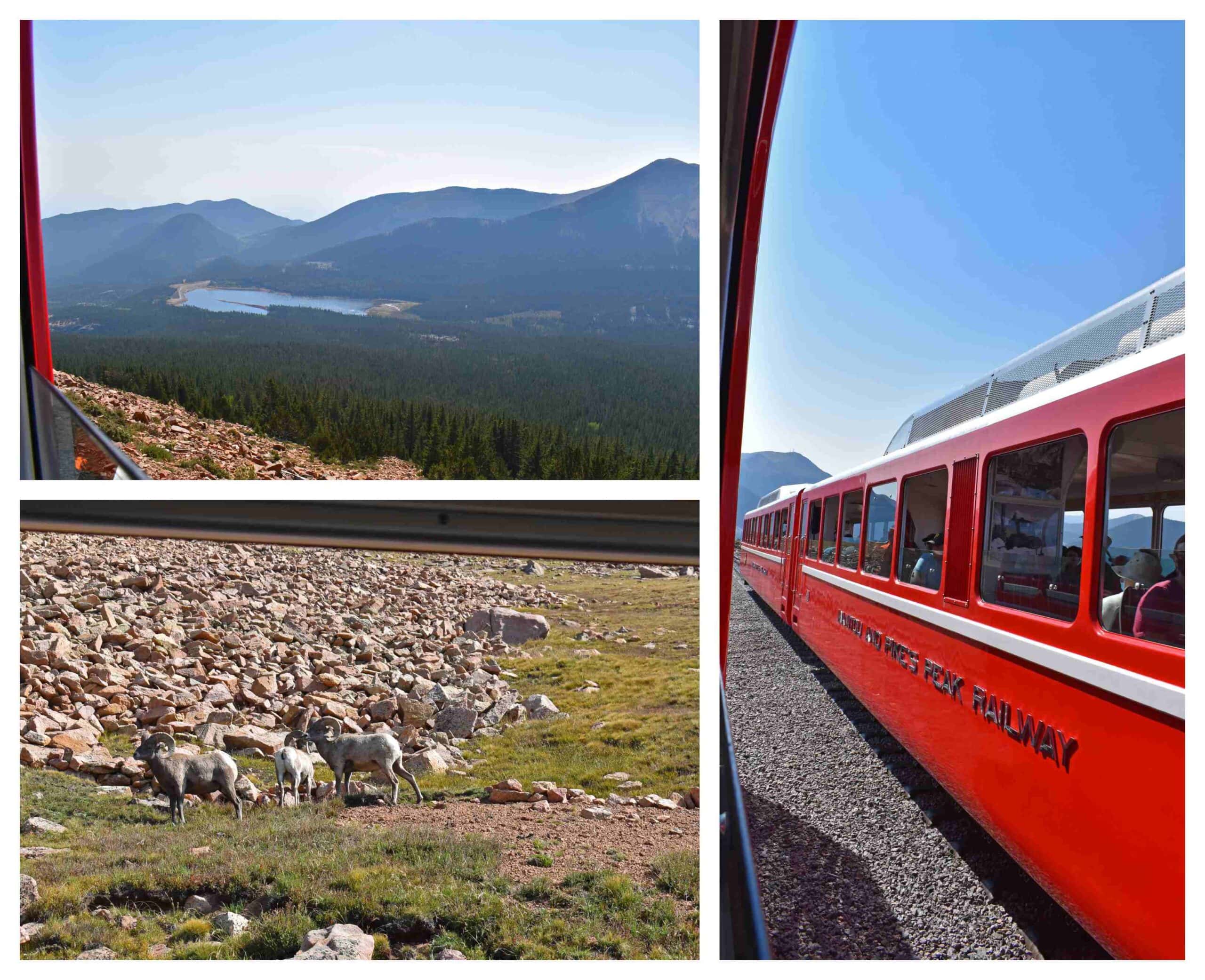 Sights found along the ride on the Pike's Peak Cog Railway.
