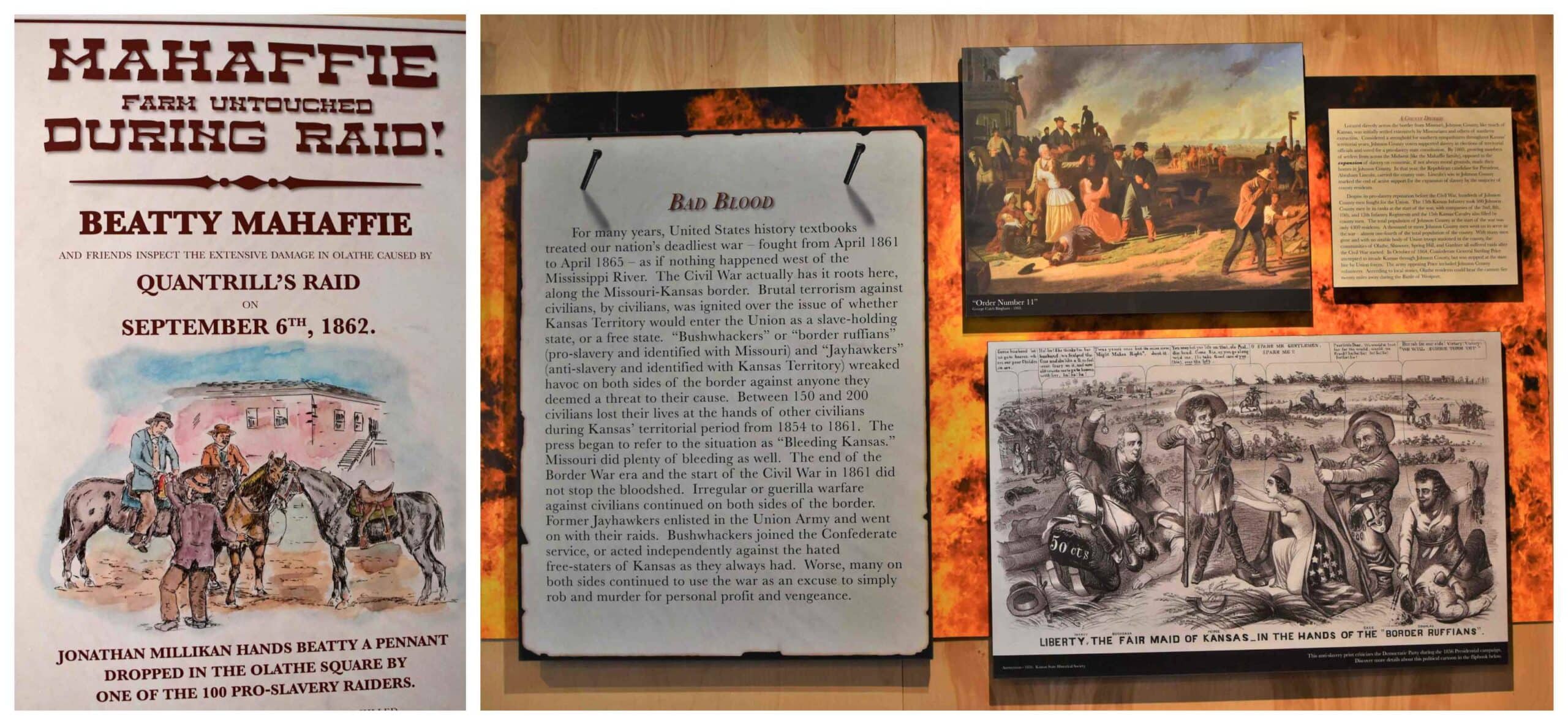 We found information about the impact of the Civil War on the Mahaffie Stagecoach Stop.
