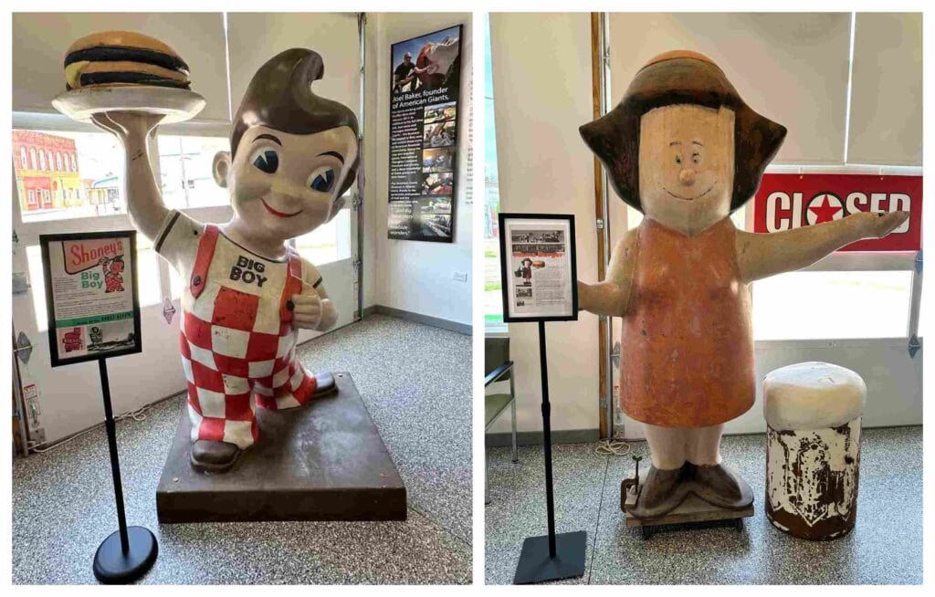 Burger joints caught on to the appeal of fiberglass giants and soon places like Big Boy had their own.