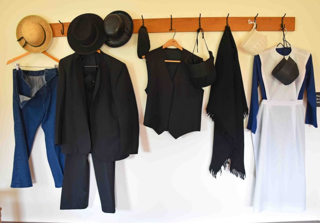 Amish clothing is a stark reminder of the frugal life in this region.