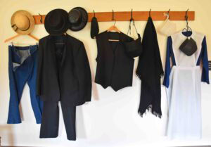 Amish clothing is a stark reminder of the frugal life in this region.