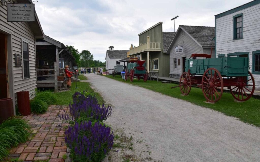 The grounds of the Fort Dodge Frontier Days festival.