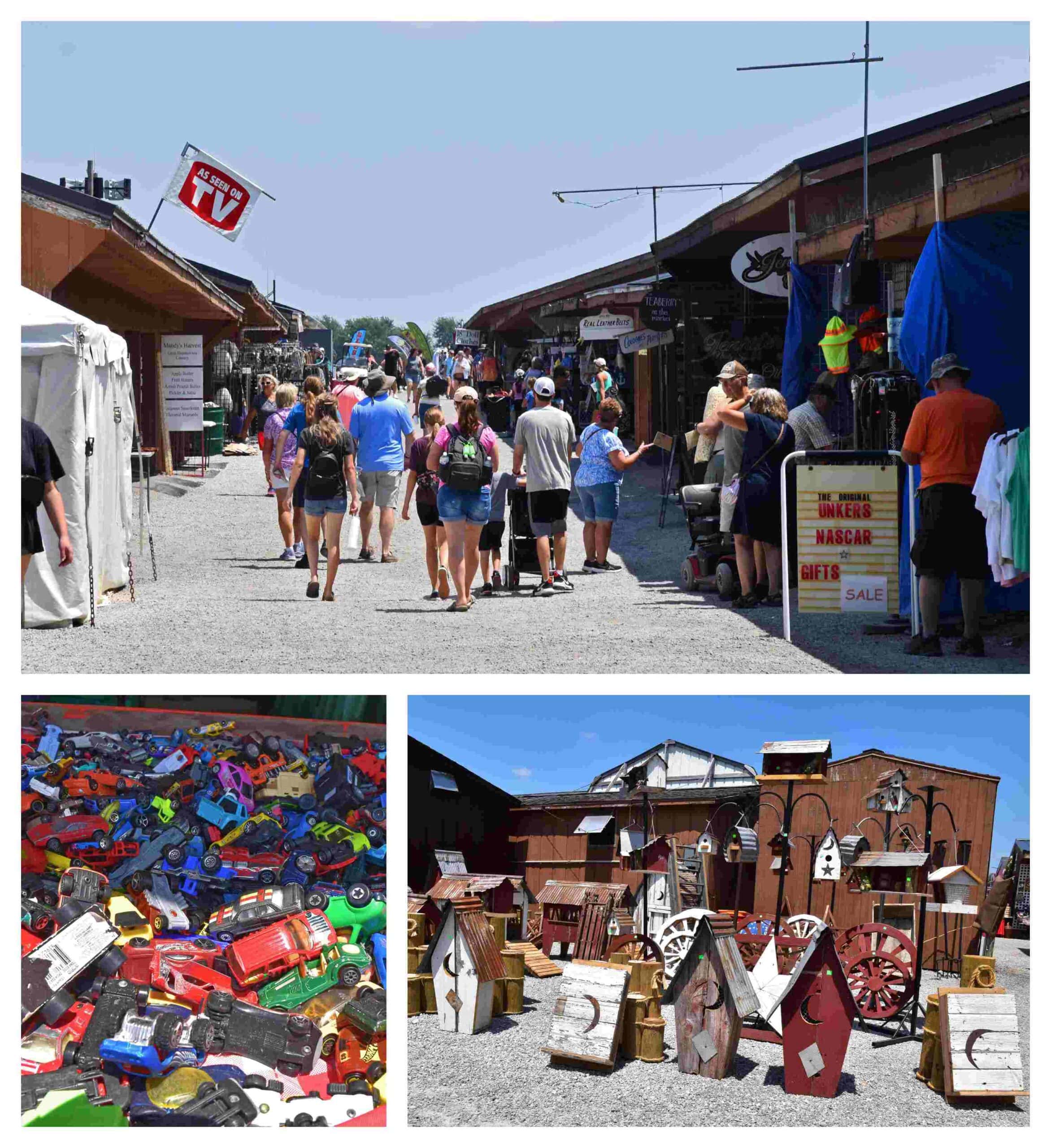 The Shipshewana Flea Market is the largest in the Midwest.