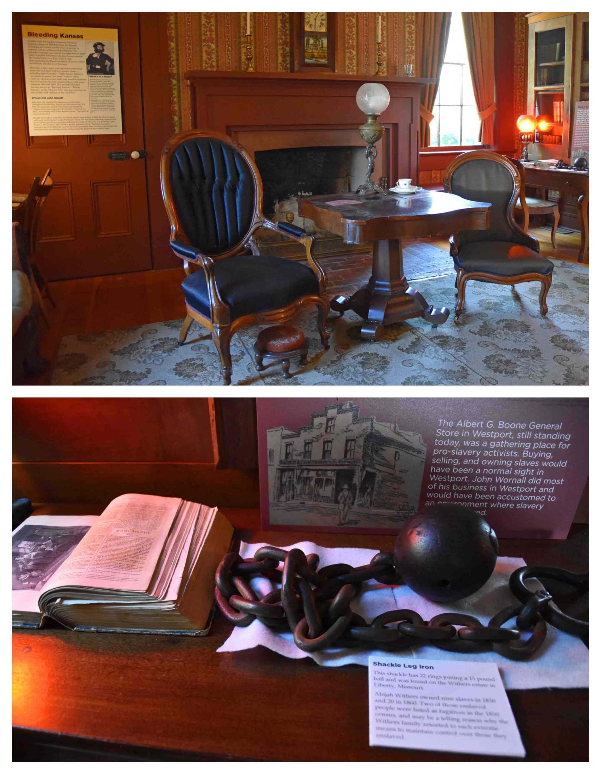 Inside the John Wornall House, we discovered the realities of enslved life during the years leading up to the Civil War.