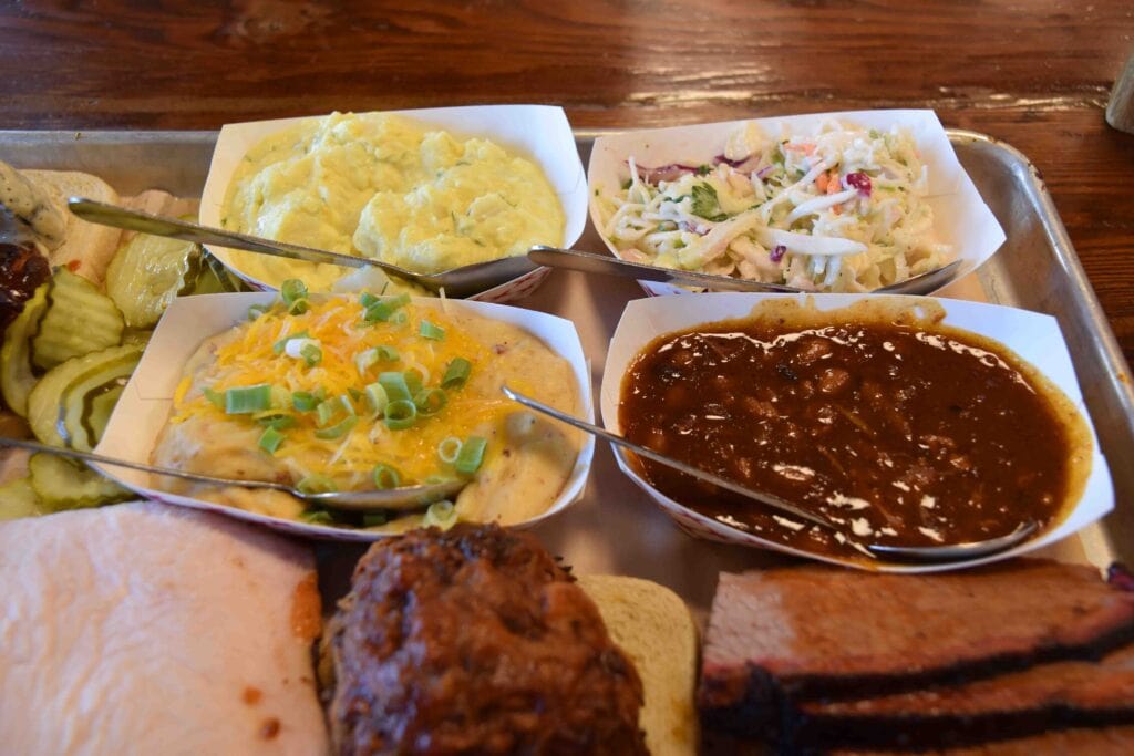The Sampler Platter comes with four fantastic side dishes.
