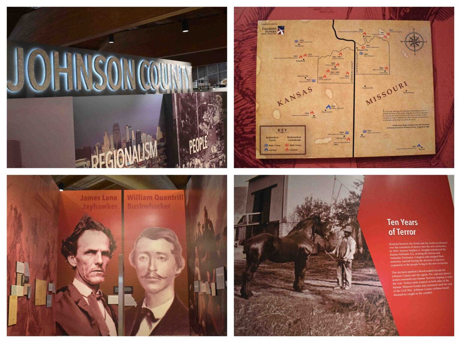 The Johnson County Museum has a selection of artifacts associated with Border War sites.