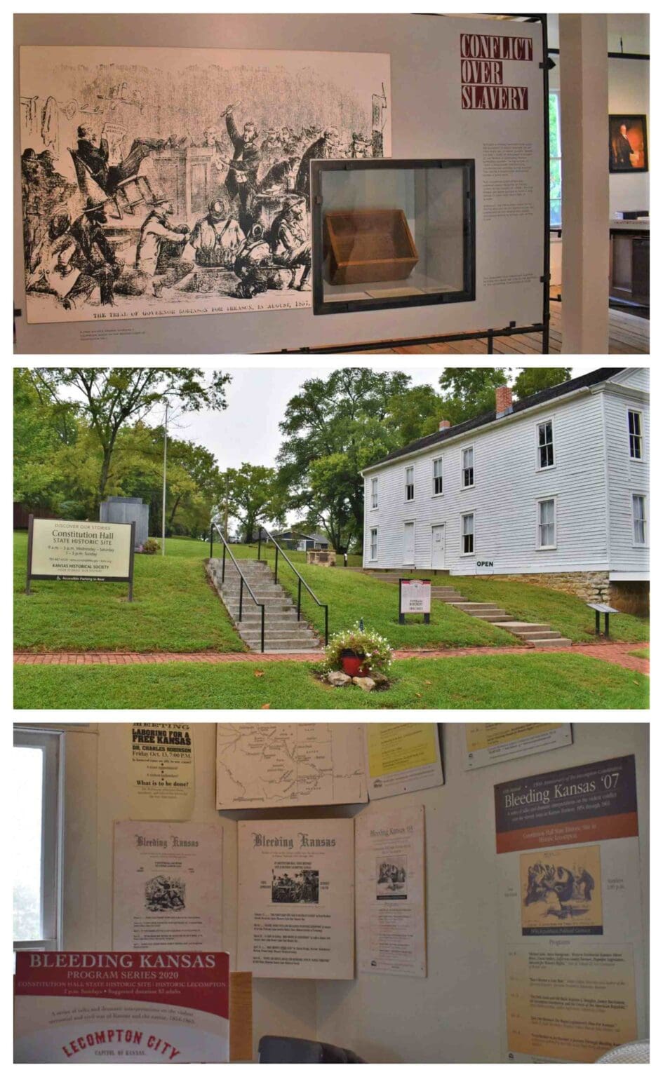 LeCompton, Kansas, hastened the country to war with its push for Kansas to be brought in as a slave state.